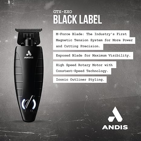 Andis GTX-EXO M-Force Replacement Hiar Cutting Blade, Deep Tooth, Zero-Gapped, Black