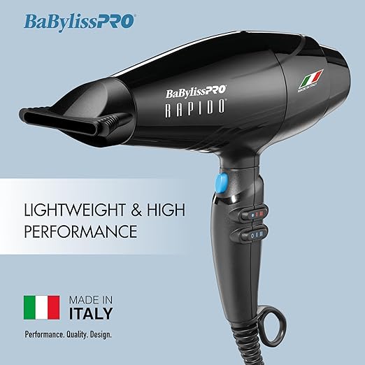BaBylissPRO Nano Titanium Italian Rapido Hair Dryer